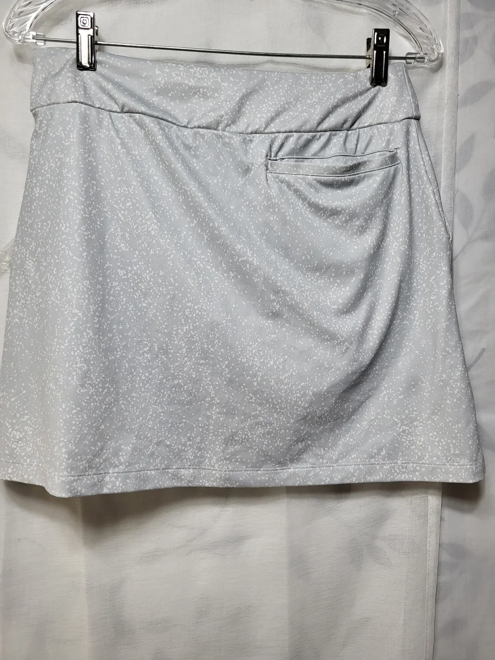 Nike White and Light Gray Athletic Skort